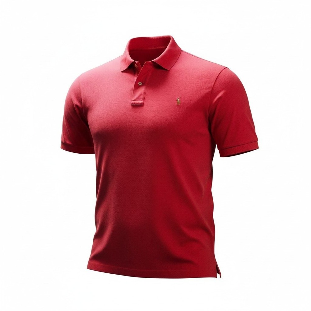 Polo Ralph Lauren Red Pima Soft Touch Big & Tall 3XB XXXL Polo Shirt Classic Fit